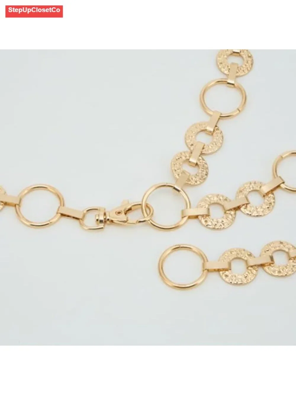 Women's Adjustable Rhinestone Waist Chain Belt for Dresses, Metal